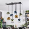 Koyoto Lampadario a sospensione, Lampada a sfera, Lampada a sospensione Blu, Oro, Verde, Chiaro, 8-Luci