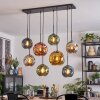 Ripoll Lampadario a sospensione, Lampada a sfera, Lampada a sospensione Blu, Cromo, Oro, Verde, Ramato, Grigio fumo, 8-Luci
