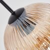 Koyoto Lampadario a sospensione, Lampada a sfera, Lampada a sospensione Ambrato, Chiaro, Grigio fumo, 8-Luci