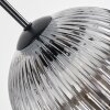 Koyoto Lampadario a sospensione, Lampada a sfera, Lampada a sospensione Ambrato, Chiaro, Grigio fumo, 8-Luci