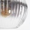 Koyoto Lampadario a sospensione, Lampada a sfera, Lampada a sospensione Ambrato, Chiaro, Grigio fumo, 8-Luci