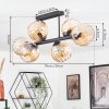 Koyoto Plafoniera, Lampada a sfera Ambrato, 6-Luci