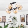 Koyoto Plafoniera, Lampada a sfera Ambrato, 6-Luci