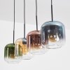 Lauden Lampadario a sospensione, Lampada a sospensione Ambrato, Blu, Verde, Chiaro, Ramato, 4-Luci