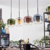 Lauden Lampadario a sospensione, Lampada a sospensione Ambrato, Blu, Verde, Chiaro, Ramato, 4-Luci