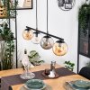 Gastor Lampadario a sospensione, Lampada a sfera, Lampada a sospensione Ambrato, Chiaro, Grigio fumo, 4-Luci