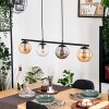 Gastor Lampadario a sospensione, Lampada a sfera, Lampada a sospensione Ambrato, Chiaro, Grigio fumo, 4-Luci