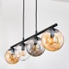 Gastor Lampadario a sospensione, Lampada a sfera, Lampada a sospensione Ambrato, Chiaro, Grigio fumo, 4-Luci
