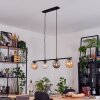 Gastor Lampadario a sospensione, Lampada a sfera, Lampada a sospensione Ambrato, Chiaro, Grigio fumo, 4-Luci