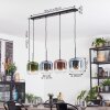 Lauden Lampadario a sospensione, Lampada a sospensione Blu, Verde, Chiaro, Ramato, 4-Luci