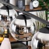 Koyoto Lampadario a sospensione, Lampada a sfera, Lampada a sospensione Cromo, Chiaro, Grigio fumo, 4-Luci