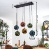 Ripoll Lampadario a sospensione, Lampada a sfera, Lampada a sospensione Blu, Oro, Verde, Ramato, 6-Luci