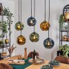 Ripoll Lampadario a sospensione, Lampada a sfera, Lampada a sospensione Blu, Oro, Verde, 6-Luci