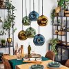 Ripoll Lampadario a sospensione, Lampada a sfera, Lampada a sospensione Blu, Oro, Verde, 6-Luci