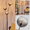 Koyoto Lampada a sfera, Lampada da terra Chiaro, Grigio fumo, 3-Luci