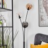 Koyoto Lampada a sfera, Lampada da terra Ambrato, Chiaro, Grigio fumo, 3-Luci