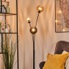 Koyoto Lampada a sfera, Lampada da terra Ambrato, Chiaro, Grigio fumo, 3-Luci