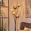 Koyoto Lampada a sfera, Lampada da terra Ambrato, Chiaro, Grigio fumo, 5-Luci