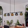 Ripoll Lampadario a sospensione, Lampada a sfera, Lampada a sospensione Blu, Oro, Verde, 5-Luci