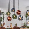 Ripoll Lampadario a sospensione, Lampada a sfera, Lampada a sospensione Blu, Verde, Ramato, 6-Luci