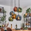 Ripoll Lampadario a sospensione, Lampada a sfera, Lampada a sospensione Blu, Oro, Verde, Ramato, 6-Luci