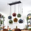 Ripoll Lampadario a sospensione, Lampada a sfera, Lampada a sospensione Blu, Oro, Verde, Ramato, 6-Luci