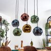 Ripoll Lampadario a sospensione, Lampada a sfera, Lampada a sospensione Blu, Oro, Verde, Ramato, 6-Luci