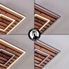 Meron Plafoniera LED Aspetto del legno, Nero, 1-Luce