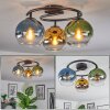 Koyoto Plafoniera, Lampada a sfera 37 cm Blu, Oro, Verde, Chiaro, 3-Luci