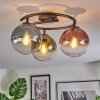 Gastor Plafoniera, Lampada a sfera 37 cm Blu, Verde, Chiaro, Ramato, 3-Luci