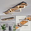 Cabanas Plafoniera LED Aspetto del legno, Nero, 1-Luce