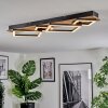 Cabanas Plafoniera LED Aspetto del legno, Nero, 1-Luce