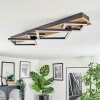 Cabanas Plafoniera LED Aspetto del legno, Nero, 1-Luce