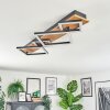 Cabanas Plafoniera LED Aspetto del legno, Nero, 1-Luce