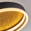 Guine Plafoniera LED Oro, Nero, 1-Luce