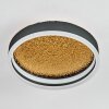 Guine Plafoniera LED Oro, Nero, 1-Luce