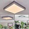 Salmi Plafoniera, Panel LED Grigio, Argento, 1-Luce
