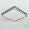 Salmi Plafoniera, Panel LED Grigio, Argento, 1-Luce