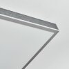 Salmi Plafoniera, Panel LED Grigio, Argento, 1-Luce