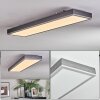 Salmi Plafoniera, Panel LED Grigio, Argento, 1-Luce