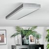 Salmi Plafoniera, Panel LED Grigio, Argento, 1-Luce