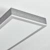 Salmi Plafoniera, Panel LED Grigio, Argento, 1-Luce