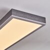 Salmi Plafoniera, Panel LED Grigio, Argento, 1-Luce