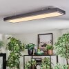 Salmi Plafoniera, Panel LED Grigio, Argento, 1-Luce