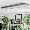 Salmi Plafoniera, Panel LED Grigio, Argento, 1-Luce