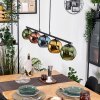 Koyoto Lampadario a sospensione, Lampada a sfera, Lampada a sospensione Blu, Oro, Verde, Ramato, 5-Luci