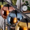 Koyoto Lampadario a sospensione, Lampada a sfera, Lampada a sospensione Blu, Oro, Verde, Ramato, 5-Luci