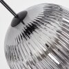 Koyoto Lampadario a sospensione, Lampada a sfera, Lampada a sospensione Chiaro, Grigio fumo, 8-Luci