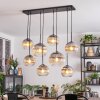 Koyoto Lampadario a sospensione, Lampada a sfera, Lampada a sospensione Chiaro, Grigio fumo, 8-Luci