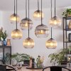 Koyoto Lampadario a sospensione, Lampada a sfera, Lampada a sospensione Ambrato, Chiaro, Grigio fumo, 8-Luci